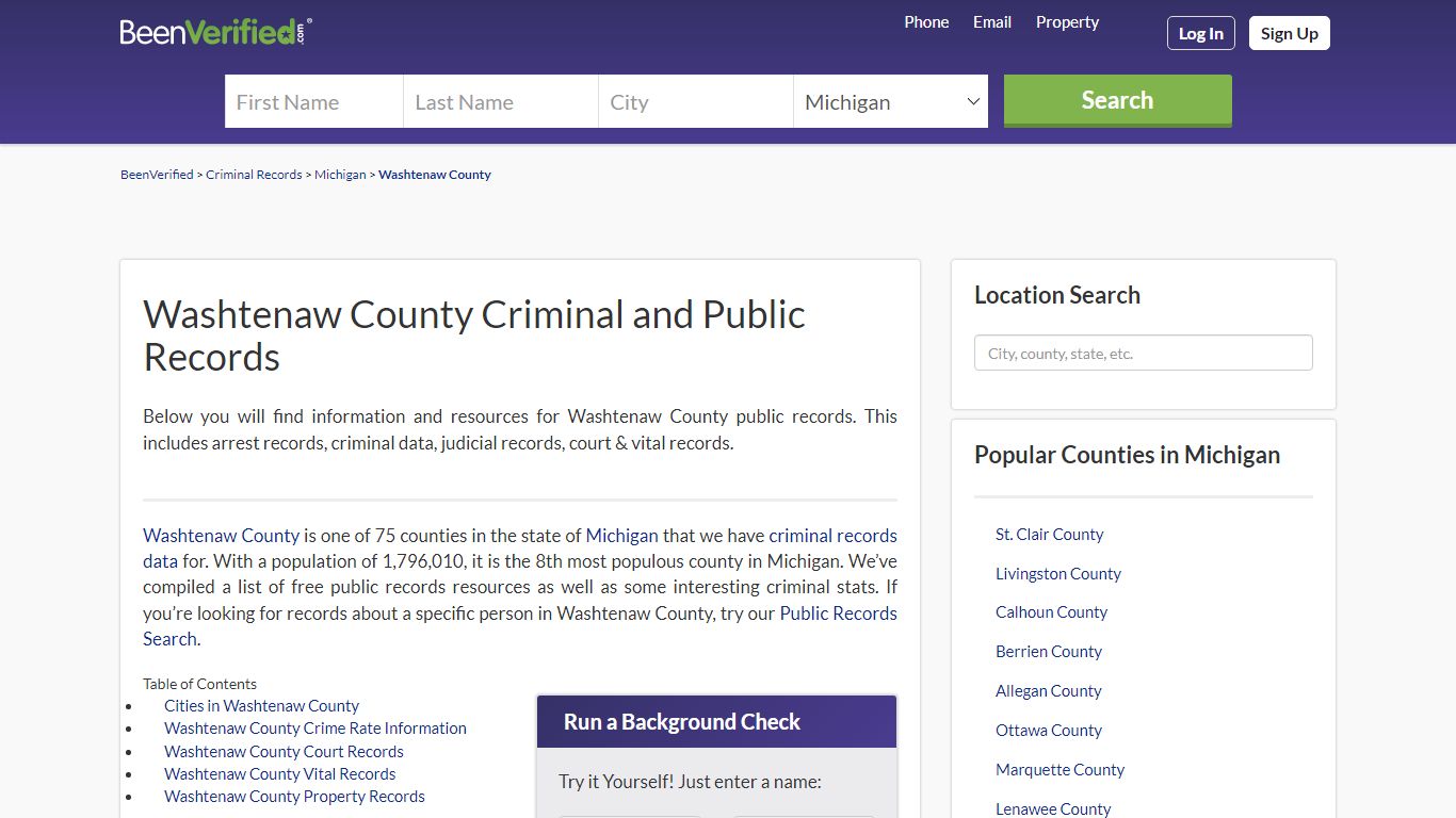 Washtenaw County Arrest Records in MI - Court & Criminal ...